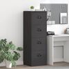 vidaXL File Cabinet Black 45.5 x 42 x 139 cm Cold-Rolled Steel
