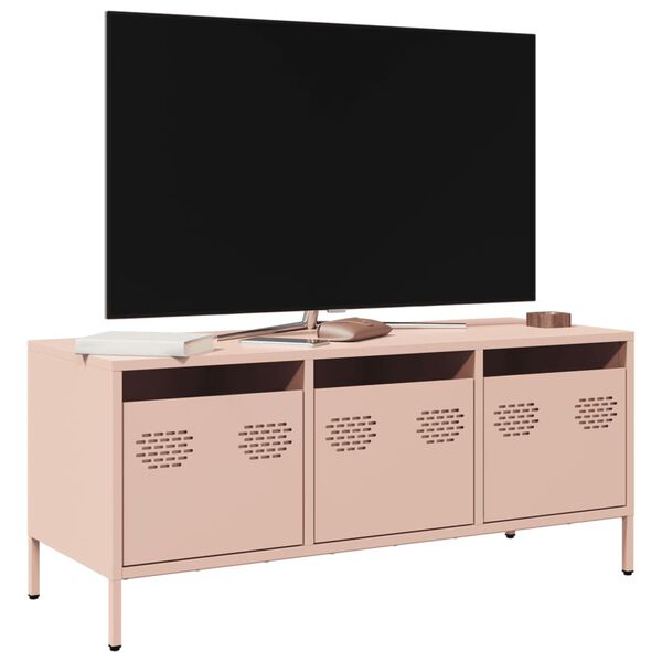 vidaXL TV Cabinet Pink 101.5x39x43.5 cm Cold-rolled Steel