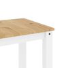 vidaXL Dining Table PANAMA White 112x60x75 cm Solid Wood Pine