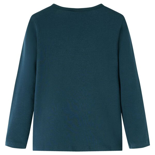 Kids' T-shirt with Long Sleeves Dark Green 104