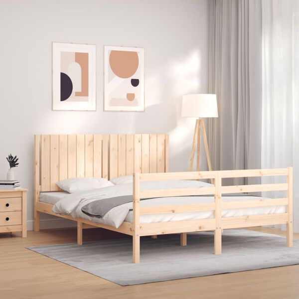 vidaXL Bed Frame without Mattress 160x200 cm Solid Wood
