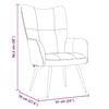 vidaXL Relaxing Chair Dark Grey 70 x 61 x 96.5 cm Velvet