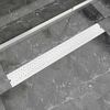vidaXL Linear Shower Drain Bubble 930x140 mm Stainless Steel