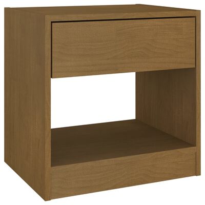 vidaXL Bedside Cabinet Honey Brown 40x31x40 cm Solid Pinewood