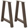 vidaXL Dining Table Legs A-Shaped 2 pcs 70x(72-73) cm Steel