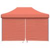 vidaXL Party Tent Folding Terracotta 279 x 410 x 315 cm Oxford Fabric