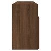 vidaXL TV Cabinet with LED Lights Brown Oak 120x30x50 cm