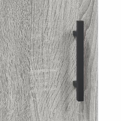 vidaXL Highboard Grey Sonoma 69.5x34x180 cm Engineered Wood