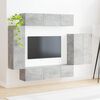 vidaXL Wall-mounted 6 pcs Concrete Grey