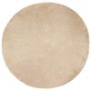 vidaXL Faux Sheepskin Rug Tafalla Beige &Oslash; 120 cm Polyester