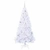 vidaXL Artificial Christmas Tree with Stand White 180 cm PVC and Steel