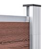 vidaXL Garden Fence WPC 1391x186 cm Brown
