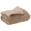 vidaXL Full Year Duvet Taupe 220 x 240 cm Microfiber and Teddy fleece