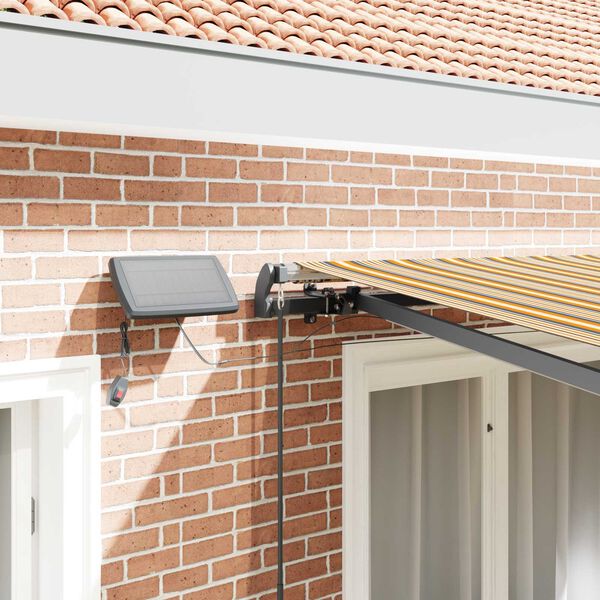 vidaXL Retractable Awning Manual Multicolour 300 x 250 cm Fabric