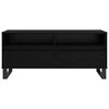 vidaXL TV Cabinet with Drawer Black Oak 100 x 34.5 x 44.5 cm