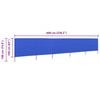 vidaXL 5-panel Wind Screen Fabric 600x160 cm Azure Blue