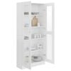 vidaXL Vitrine Cabinet White 82.5x30.5x185 cm Engineered Wood