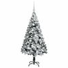 vidaXL Artificial Christmas Tree with 150 LEDs with Stand White 150 cm
