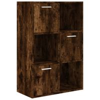 vidaXL Storage Cabinet Smoked Oak 60x29.5x90 cm