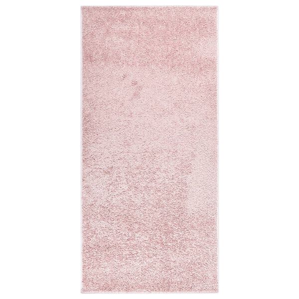 vidaXL Soft Pile Rug Anti-slip 115x170 cm Pink