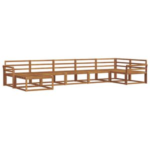 vidaXL Outdoor Sofa Set 7 pcs Natural Solid Acacia Wood