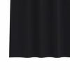 vidaXL Blackout Curtains with Rings 2 pcs Black 225 x 140 cm Polyester