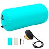 vidaXL Inflatable Gymnastic Roll with Pump 120x75 cm PVC Green