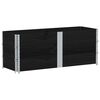 vidaXL Pallet Collars 3 pcs Black 150x50 cm Solid Wood Pine