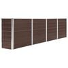 vidaXL Raised Garden Bed | Brown | Galvanised steel | Large | Durable