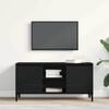 vidaXL TV Cabinet Black Oak 102 x 35 x 50 cm Engineered Wood