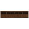 vidaXL Sideboard with LED Lights Brown Oak 283x37x67 cm