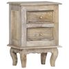 vidaXL Bedside Cabinet 40x30x55 cm Solid Mango Wood