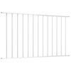 vidaXL Fence Panel Woerden Powder-coated Steel 1.7x1.17 m White