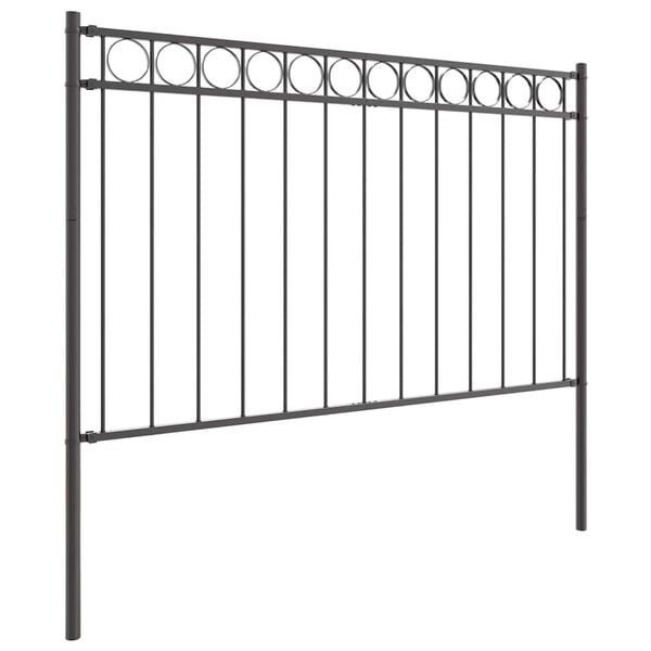 vidaXL Fence Element Assen Grey 170 x 170 cm Steel