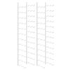 vidaXL Wall Mounted Wine Rack for 36 Bottles 2 pcs White Iron