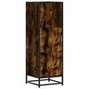 vidaXL Highboard Smoked Oak 35.5x35x106.5 cm Engineered Wood and Metal