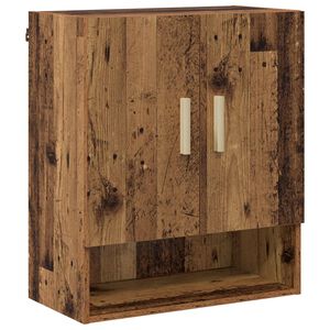 vidaXL Wall Cabinet Old Wood 60 x 31 x 70 cm Engineered Wood