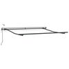 vidaXL Automatic Retractable Awning with LEDs Anthracite&White 300x250 cm
