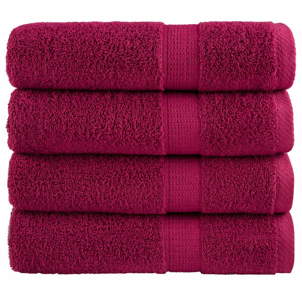 vidaXL Premium Shower Towels SOLUND 4pcs Bordeaux 70x140cm 600gsm