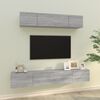 vidaXL 4 Piece TV Cabinet Set Grey Sonoma Engineered Wood