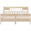 vidaXL Bookcase Bed without Mattress 180x200cm Super King Solid Wood Pine