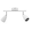vidaXL Ceiling Spotlight with Spotlights White 25.5 x 8 x 16 cm Metal