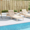 vidaXL Sun Lounger 199.5x62x55 cm Solid Wood Pine
