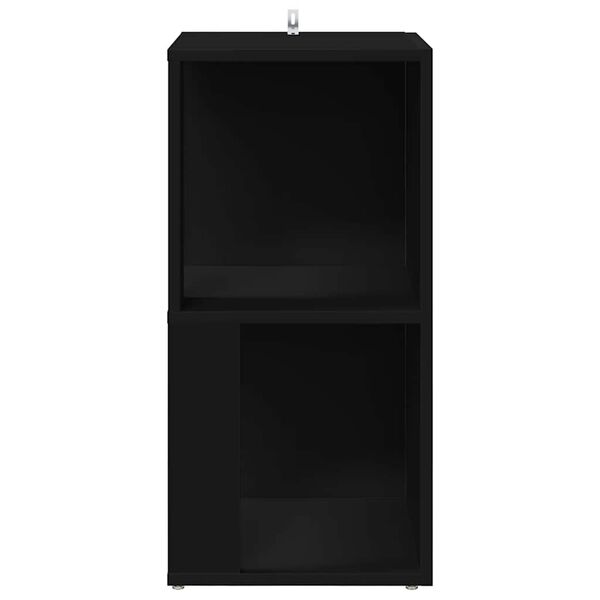 vidaXL Corner Cabinet Black 33x33x67 cm Engineered Wood
