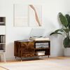 vidaXL Record Cabinet Smoked Oak 85x38x48 cm Engineered Wood