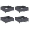 vidaXL Lawn Edging 4 pcs 60 x 60 x 20 cm Steel Anthracite