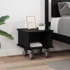 vidaXL TV Stand Black Oak 37 x 35 x 35 cm Engineered Wood
