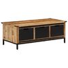 vidaXL Coffee Table with Drawers 110x50x40 cm Solid Wood Mango