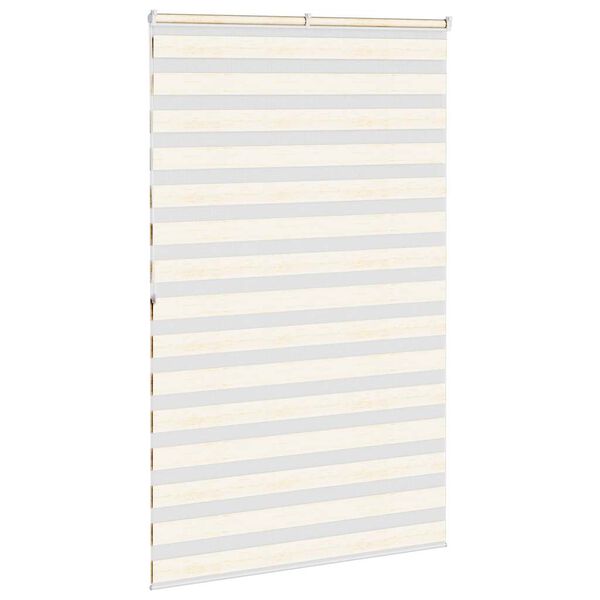vidaXL Zebra Blind Marble Beige 140x200 cm Fabric Width 135.9 cm Polyester