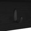vidaXL Wall-Mounted Coat Rack with Shelf Black oak 75 x 16 x 26 cm